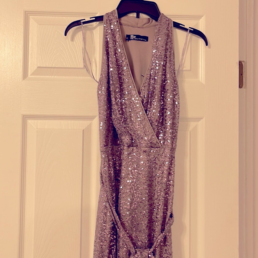 Sequin purple dress